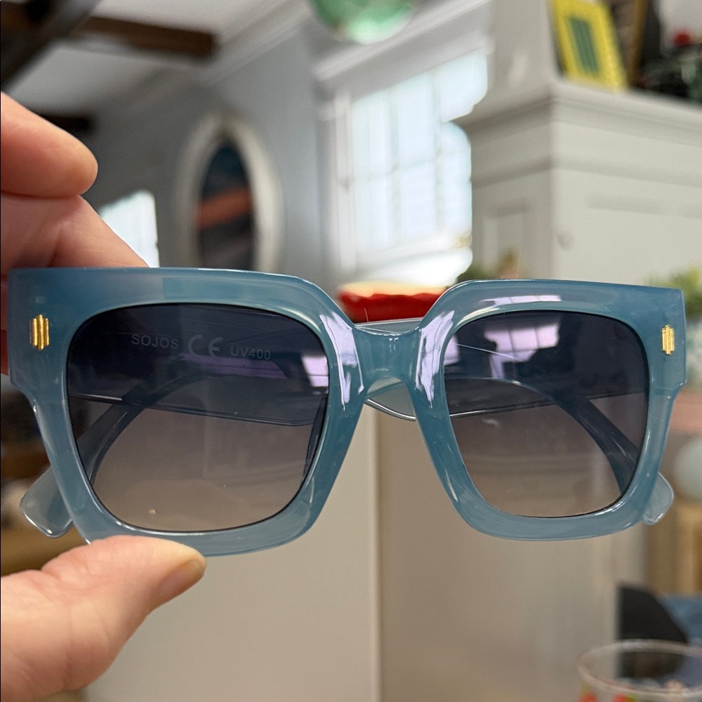 Blue Square Sunglasses